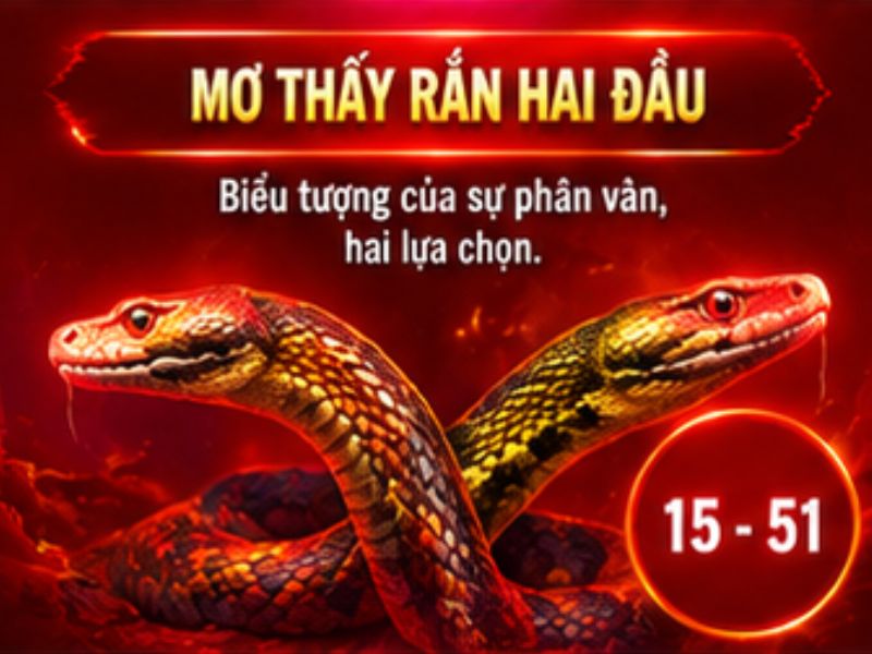 Mơ thấy rắn hai đầu