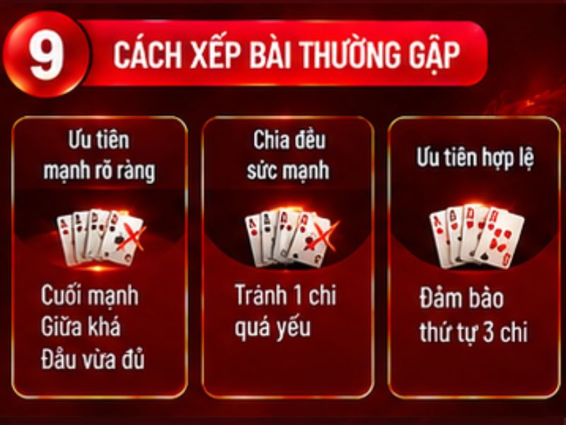 Một số cách xếp bài thường gặp