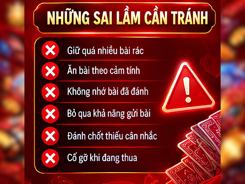Những Sai Lầm Cần Tránh Khi Chơi Phỏm